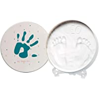 Baby Art Magic Box Ronda Set de decoración de huellas de bebé en arcilla blanca- Regalos para bebés y recién nacidos…